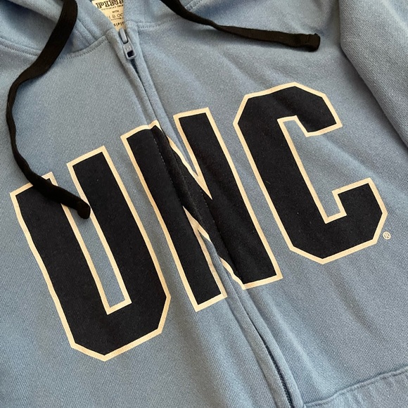 Pink Victoria Secret North Carolina Tar Heels Basketball Zip up Hooded Sweater🏀 - Picture 4 of 7